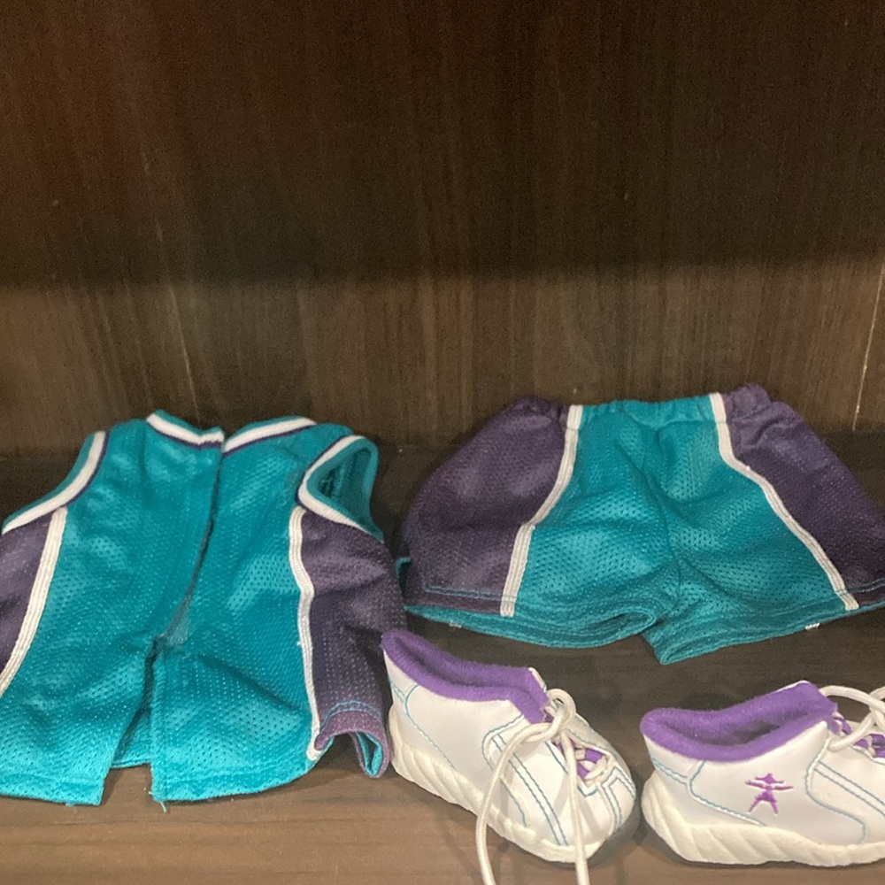 American Girl Basketball Uniform with Shoes - Picture 2 of 3